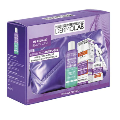 Dermolab - Beauty Box Antirughe Booster Antirughe Illuminante + Struccante Bifasico Wp 50 Ml + Pochette