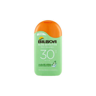 Bilboa - Latte Solare Aloe Sensitive Pelli Sensibili SPF 30 con Aloe Vera 200 ml