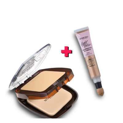 Deborah Milano - Fondotinta Compatto 24 Ore Perfect Waterproof N.1 + Illuminante In Crema
