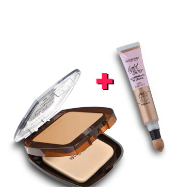 Deborah Milano - Fondotinta Compatto 24 Ore Perfect Waterproof N.2 + Illuminante In Crema