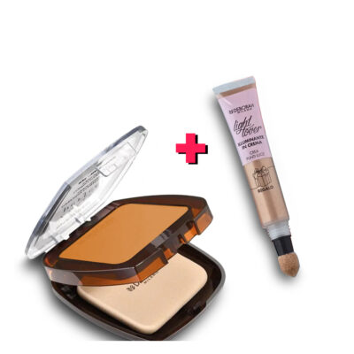 Deborah Milano - Fondotinta Compatto 24 Ore Perfect Waterproof N.4 + Illuminante In Crema