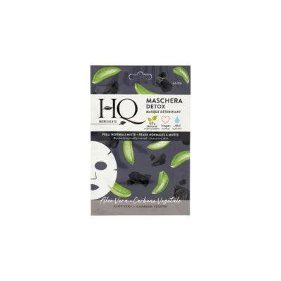 Hq - Maschera In Tessuto Detox 12 Ml Aloe vera e Carbone Vegetale