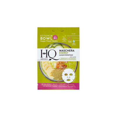 Hq - Maschera Viso In Tessuto Bowl Energy Energizzante E Antiossidante The Matcha- Mela- Cetriolo-Banana