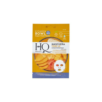 Hq - Maschera Viso In Tessuto Bowl Tone Up Rigenerante E Illuminante Papaya-Mango-Ananas-Pesca